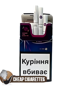 Rothmans Demi Click Berry Compact cigarettes, 20-stick flip-top box, front view