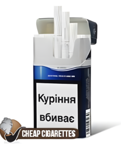 Rothmans Demi Silver Slims cigarettes, 20-stick hinge-lid box, front view