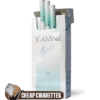 Sobranie Mints Silver Slims cigarettes, 20-stick flip-top pack, front view