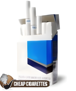 Viceroy Blue King Size cigarettes, 20-stick hinge-lid box, front view