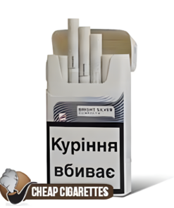 West Bright Silver Compact cigarettes, single flip-top pack of 20, front view