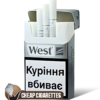 West Carbon Filter Silver Compact cigarettes, 20-stick flip-top pack, single pack front view