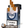 Wind Flavor Red King Size cigarettes, 20-stick flip-top box, front view