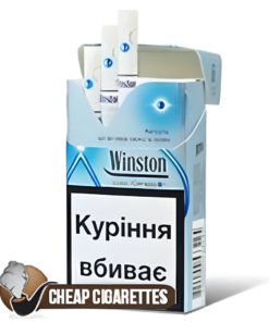 Winston Cool XSpression Silver Compact cigarettes, 20-stick hinge-lid box, front view