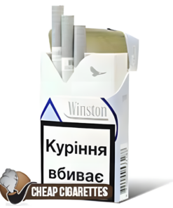Winston XStyle Blue Compact cigarettes, 20-stick pack, single pack front view