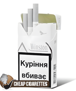Winston XStyle Silver Compact cigarettes, 20-stick flip-top box, front view