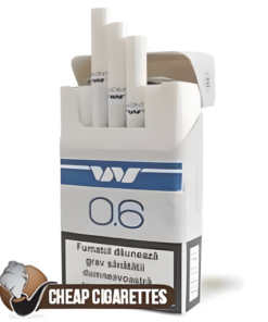 Wont Blue 0.6 King Size cigarettes, 20-stick box, front view