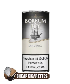 Borkum Riff Original pipe tobacco, 50 g sealed box, front view