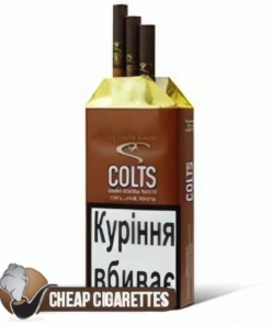 Colts Dark Cocoa cigarillos, pack of 20, machine-made, front view