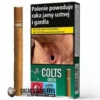 Colts Green cigarillos, pack of 20 with plastic tip mouthpiece, single pack front view