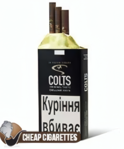 Colts Original cigarillos, single pack of 20 cigarillos, front view of the pack