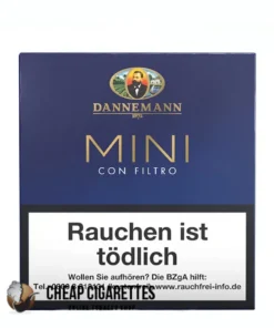 Moods Blue cigarillos, pack of 20, cellulose acetate filter, front of one pack