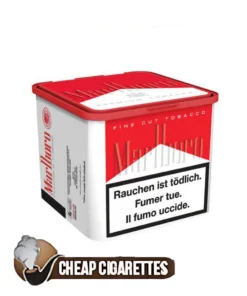 Marlboro Red Fine Cut rolling tobacco, 70 g vacuum-sealed tin, front view