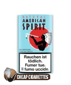 Natural American Spirit Blue rolling tobacco, 25 g resealable pouch, front view