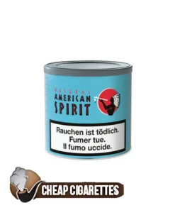 Natural American Spirit Blue rolling tobacco, 70 g resealable pouch, front view