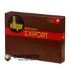 Villiger Export 5 Black cigarillos, pack of 5, box-pressed, filterless, single pack front view